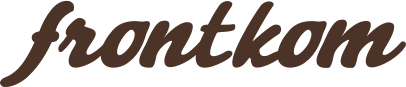 frontkom logo brown